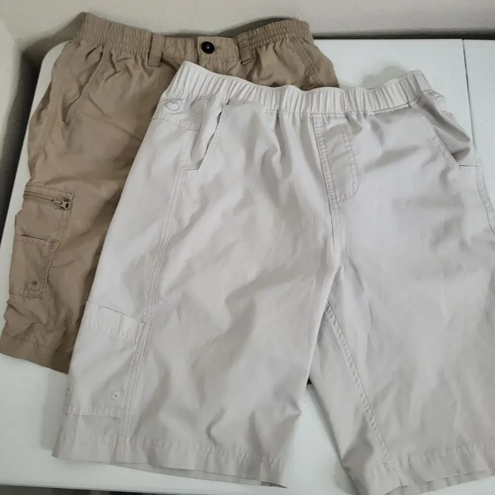 Magellan Large Shorts teen boys youth cargo fish water repellent mesh pockets